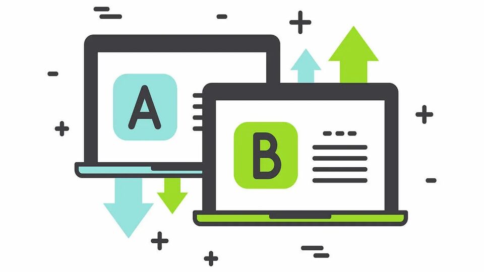 اختبار A B